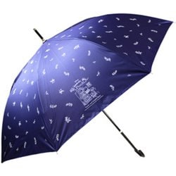 日傘 晴雨兼用 ディズニーキャラクター くまのプーさん 58cm ジャンプ式 UVカット加工 グラスファイバー骨（親骨） 内側黒コーティング UPF50＋ ネイビー 6670NV