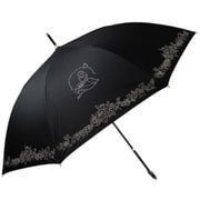 日傘 晴雨兼用 ディズニーキャラクター アリス 58cm ジャンプ式 UVカット加工 グラスファイバー骨(親骨) 内側黒コーティング UPF50+ ブラック 6672BK