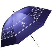 日傘 晴雨兼用 ディズニーキャラクター アリエル 47cm 手開き式 UVカット加工 グラスファイバー骨(親骨) 内側黒コーティング UPF50+ ネイビー 6675NV