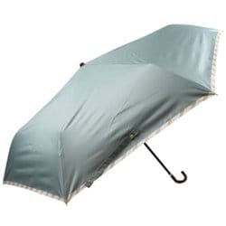 日傘 折りたたみ傘 晴雨兼用 ミニ バイアス 55cm 手開き式 一級遮光 内側黒コーティング UPF50＋ カーキ 6667KH