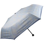 日傘 折りたたみ傘 晴雨兼用 ミニ ウォール 50cm 手開き式 一級遮光 内側黒コーティング UPF50＋ ライトブルー 6652LB