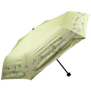 日傘 折りたたみ傘 晴雨兼用 ミニ マーガレット 50cm 手開き式 一級遮光 内側黒コーティング UPF50+ イエロー 6657YE