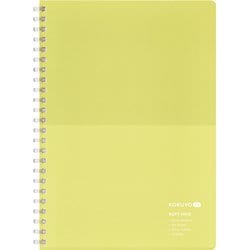 ソフトリングノート KOKUYO ME（コクヨミー） A5（210×148mm） 5mm方眼罫 50枚 テニス KME-SR931S5GY