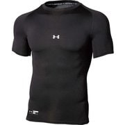 ヒートギアアーマー コンプレッション ショートスリーブ クルーネック シャツ Heatgear Armour Compression Short Sleeve Crew Shirt 1358643 001 BLK XXLサイズ [ウェア アンダーウェア]