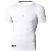 ヒートギアアーマー コンプレッション ショートスリーブ クルーネック シャツ Heatgear Armour Compression Short Sleeve Crew Shirt 1358643 100 WHT MDサイズ [ウェア アンダーウェア]