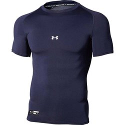 ヒートギアアーマー コンプレッション ショートスリーブ クルーネック シャツ Heatgear Armour Compression Short Sleeve Crew Shirt 1358643 410 MDN LGサイズ [ウェア アンダーウェア]