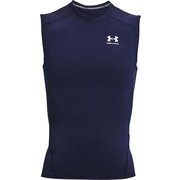 ヒートギアアーマー コンプレッション スリーブレス シャツ メンズ フィットネス ノースリーブ MidnightNavy/White(410) MDサイズ 1361522