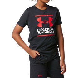 テック ショートスリーブTシャツ & ショーツ セット TECH SHORT SLEEVE T-SHIRT & SHORTS SET 1378275 Black/Black(001) YXLサイズ [トップス 半袖 パンツ セットアップ キッズ]