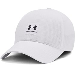 UAアイソチル アーマーベント ストレート キャップ UA ISO-CHILL ARMOURVENT STRAIGHT CAP 1383438 White/Castlerock(100) LGXLサイズ [スポーツウェア アクセサリ キャップ]