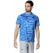 UAテック ノベルティ ショートスリーブTシャツ UA Tech Novelty Short Sleeve T-Shirt 1384736 Team Royal/Taxi(400) LGサイズ [フィットネス 半袖シャツ メンズ]