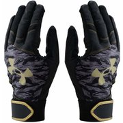 UAスターター バッティンググローブ UA Starter Batting Gloves 1384747 Black/Gold(001) XLサイズ [ウェア グローブ]