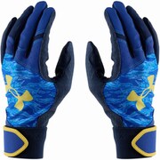 UAスターター バッティンググローブ UA Starter Batting Gloves 1384754 Team Royal/Taxi(400) YMDサイズ [ウェア グローブ キッズ]