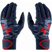 UAスターター バッティンググローブ UA Starter Batting Gloves 1384754 Midnight Navy/Red(410) YMDサイズ [ウェア グローブ キッズ]