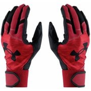 UAスターター バッティンググローブ UA Starter Batting Gloves 1384754 Red/Black(600) YMDサイズ [ウェア グローブ キッズ]