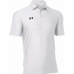 UAチーム アーマー ポロ UA TEAM ARMOUR POLO 1384776 100 WHT MDサイズ [アウトドア シャツ ユニセックス]