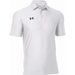 UAチーム アーマー ポロ UA TEAM ARMOUR POLO 1384776 100 WHT XLサイズ [アウトドア シャツ ユニセックス]