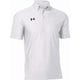 UAチーム アーマー ポロ (ボタンダウン) UA TEAM ARMOUR POLO (BUTTON DOWN) 1384777 100 WHT/BLK XLサイズ [アウトドア シャツ ユニセックス]