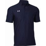 UAチーム アーマー ポロ (ボタンダウン) UA TEAM ARMOUR POLO (BUTTON DOWN) 1384777 410 MDN/WHT LGサイズ [アウトドア シャツ ユニセックス]