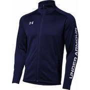 UAチーム サッカー ニット フルジップ トップス UA TEAM SOCCER KNIT FULL ZIP TOPS 1384780 410 MDN LGサイズ [サッカー ジャケット メンズ]