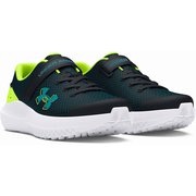 UAサージ4 AC 3027104 Black/High Vis Yellow(003) 21cm [ランニングシューズ キッズ]