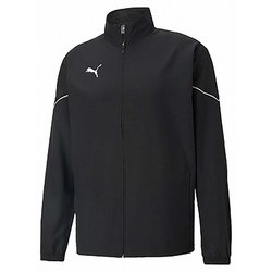 TEAMRISE ウーブンジャケット 657644 03 PUMA BLACK-PUMA WHITE Mサイズ [サッカー フットサル ジャケット メンズ]