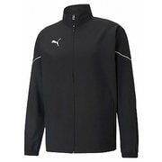 TEAMRISE ウーブンジャケット 657644 03 PUMA BLACK-PUMA WHITE Mサイズ [サッカー フットサル ジャケット メンズ]