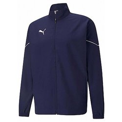 TEAMRISE ウーブンジャケット 657644 06 PEACOAT-PUMA WHITE Sサイズ [サッカー フットサル ジャケット メンズ]