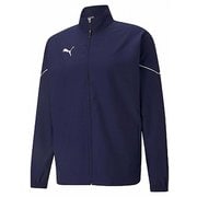 TEAMRISE ウーブンジャケット 657644 06 PEACOAT-PUMA WHITE Sサイズ [サッカー フットサル ジャケット メンズ]