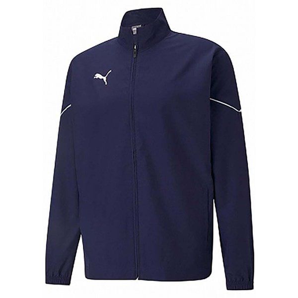 TEAMRISE ウーブンジャケット 657644 06 PEACOAT-PUMA WHITE XLサイズ [サッカー フットサル ジャケット メンズ]