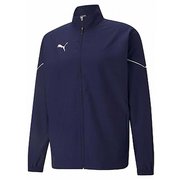 TEAMRISE ウーブンジャケット 657644 06 PEACOAT-PUMA WHITE XXLサイズ [サッカー フットサル ジャケット メンズ]