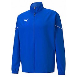 TEAMRISE ウーブンジャケット 657644 02 ELECTRIC BLUE LEMONADE-PUMA XLサイズ [サッカー フットサル ジャケット メンズ]