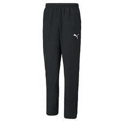 TEAMRISE ウーブンパンツ 657645 03 PUMA BLACK-PUMA WHITE Sサイズ [サッカー フットサル パンツ メンズ]