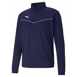 TEAMRISE 1/4 ジップトップ 657643 06 PEACOAT-PUMA WHITE XXLサイズ [ジャージ トップス メンズ]