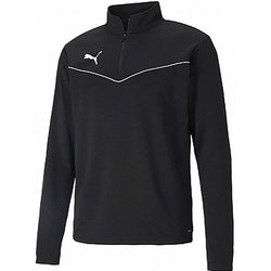 TEAMRISE 1/4 ジップトップ 657643 03 PUMA BLACK-PUMA WHITE Mサイズ [ジャージ トップス メンズ]