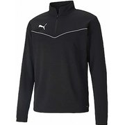 TEAMRISE 1/4 ジップトップ 657643 03 PUMA BLACK-PUMA WHITE Lサイズ [ジャージ トップス メンズ]