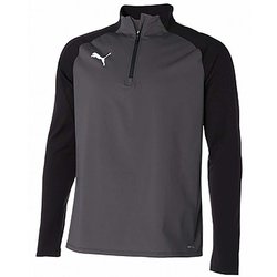 TEAMLIGA 1/4 ジップトップ 658017 01 Puma Black-Asphalt XXLサイズ [サッカーフットサル ジャケット メンズ]