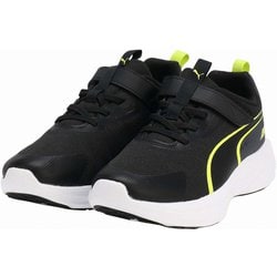 スピード モンスター Z 309935 01 PUMA Black-Lime Pow 19cm [ランニングシューズ キッズ]
