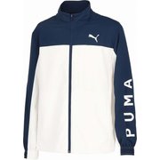 クロス ウーブンジャケット 525229 02 PUMA White XLサイズ [ランニングウェア ジャージ メンズ]