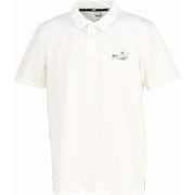 ESS ポリ 半袖 ポロシャツ 680694 02 PUMA White Lサイズ [ランニングウェア シャツ メンズ]