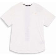 トレーニング トレイン エッジ 半袖 Tシャツ 525198 02 PUMA White Mサイズ [ランニングウェア シャツ メンズ]