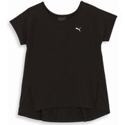 トレーニング トレイン エッジ 半袖 Tシャツ 525274 01 PUMA Black Mサイズ [フィットネス ヨガ シャツ レディース]