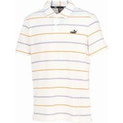 ESS ストライプ 半袖 ポロシャツ 680693 02 PUMA White Lサイズ [ランニングウェア シャツ メンズ]