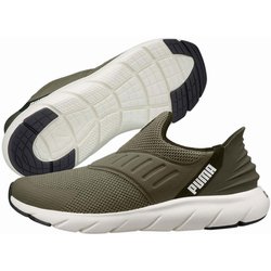 SOFTRIDE フレックス EASE IN ワイド 309902 03 PUMA Olive-Dark Olive-PUMA Black 27.5cm [ランニングシューズ ユニセックス]