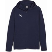 TEAMFINAL カジュアル フーデッド ジャケット 659337 06 PUMA NAVY Sサイズ [サッカー フットサル ジャケット メンズ]