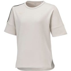 W ソフトストレッチTシャツ 32MAB325 46 オートミルク杢 XLサイズ [トレーニングウェア シャツ レディース]