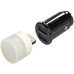 コンパクトDC充電器A+A＆LEDライト X-313