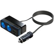 スケルトン2連コードソケット+QC/PD X-325