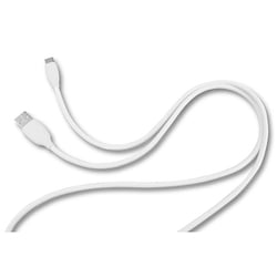 USB/Type-C やわらかケーブル 1M ホワイト CHCY10-WT