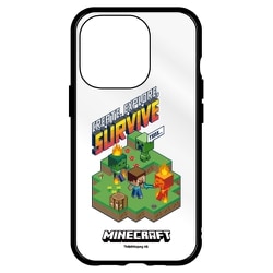 CMC-02B [IIIIfitクリアケース iPhone 15 Pro用 マインクラフト Bタイプ]