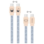 USB Type-C-USB Type-Cケーブル PD60W対応 USB 2.0 1.2m ミッフィー&ボリス MF-473C